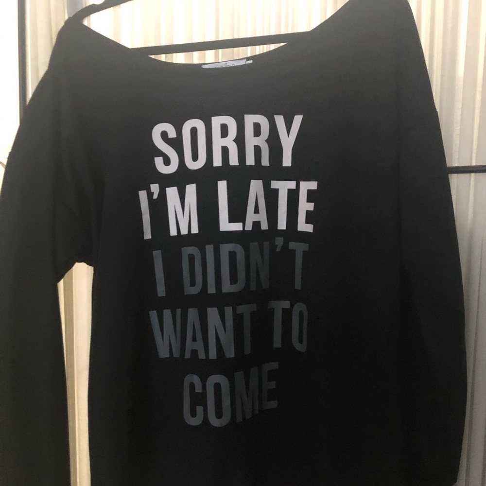 Drop shoulder sweat shirt